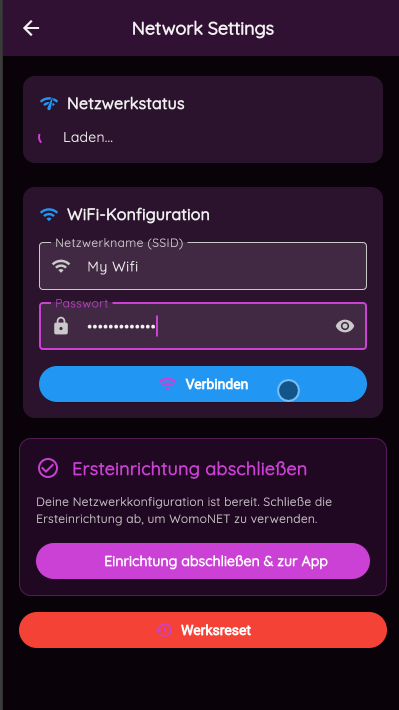 WLAN einrichten